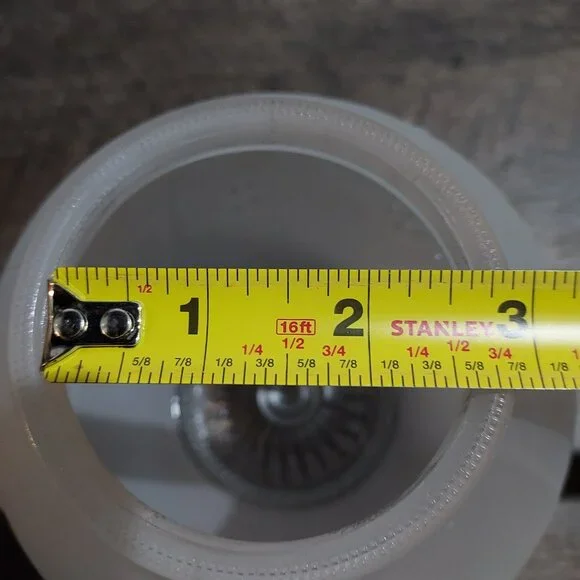 Lamp Shade Frosted Glass Ceiling Light Fixture Globe Stem Berries 3.25" Fit. - Picture 6 of 11